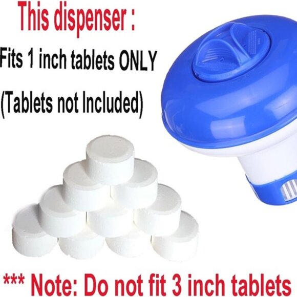 Collapsible/Retractable Pool Spa 1" Chlorine/Bromine Tablet Dispenser - Picture 5 of 5